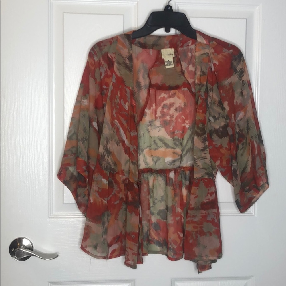 Cardigan blouse